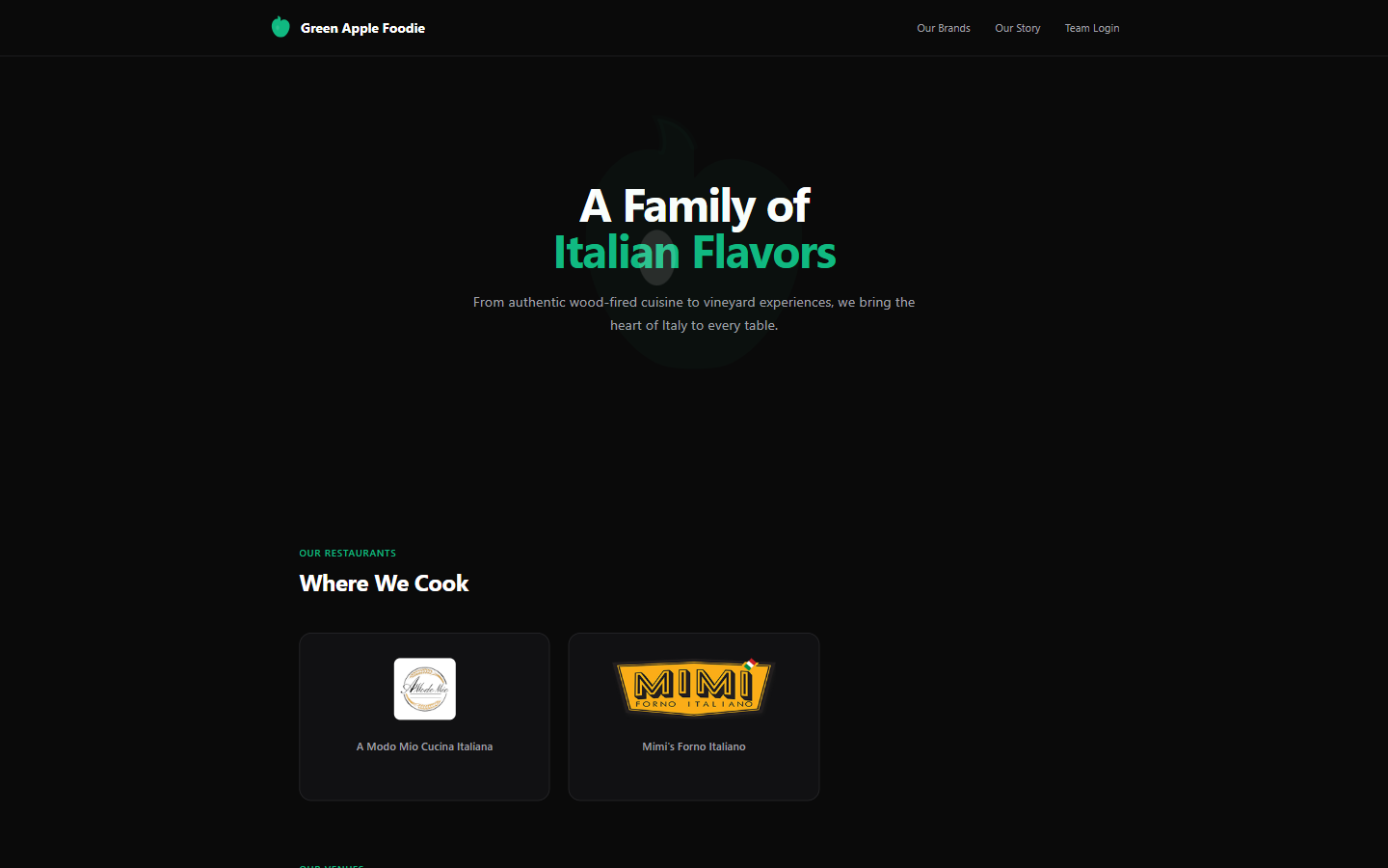 Green Apple Foodie website