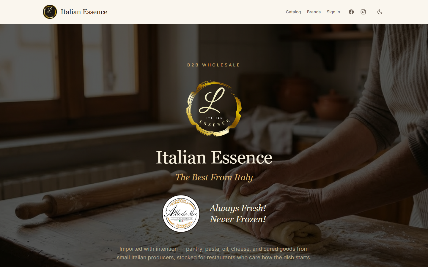 Italian Essence website