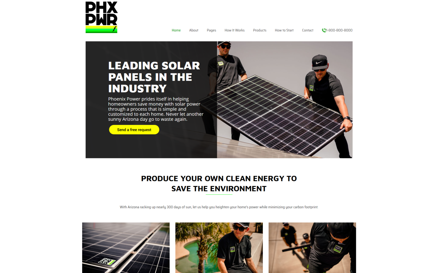 Phoenix Power website screenshot