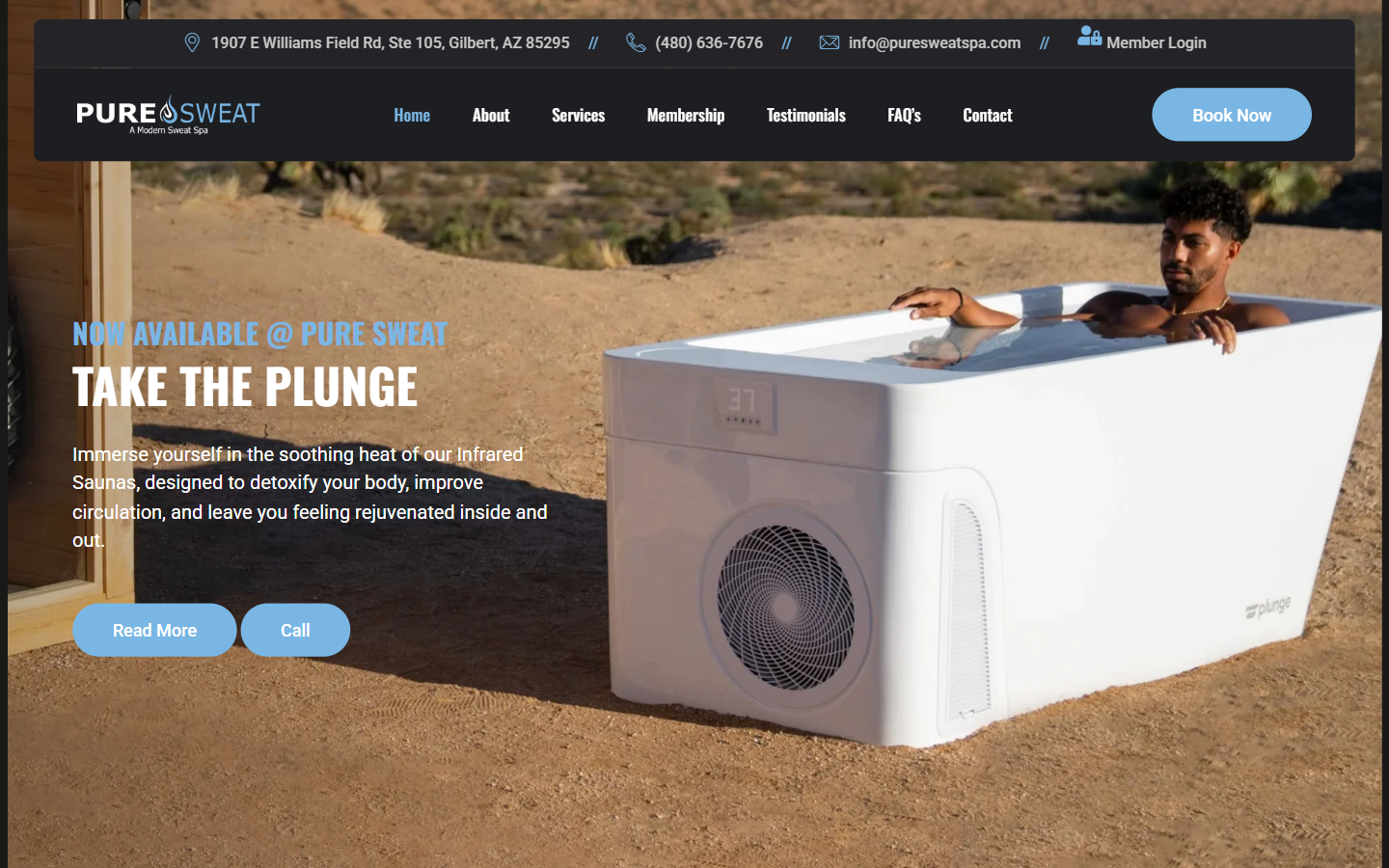 Pure Sweat website
