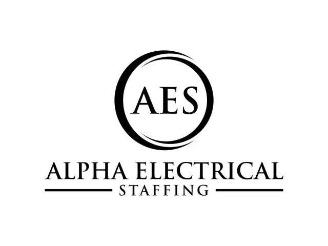 Alpha Electrical Staffing logo design, concept 2