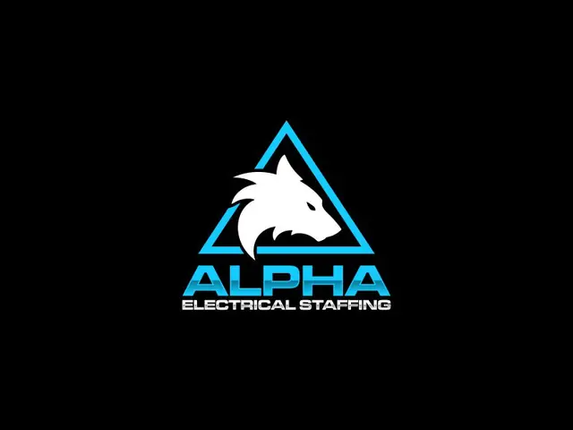 Alpha Electrical Staffing logo design, concept 6