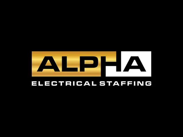 Alpha Electrical Staffing logo design, concept 7