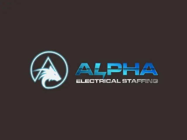 Alpha Electrical Staffing logo design, concept 16