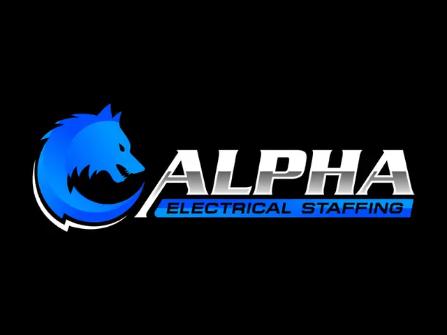 Alpha Electrical Staffing logo design, concept 21