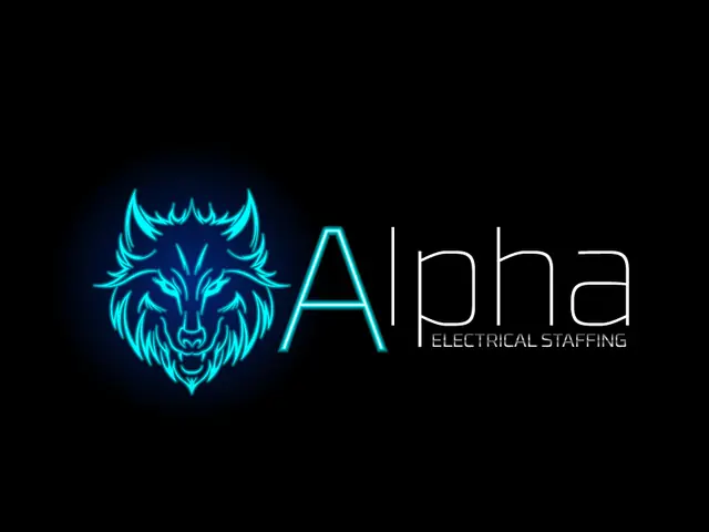 Alpha Electrical Staffing logo design, concept 23