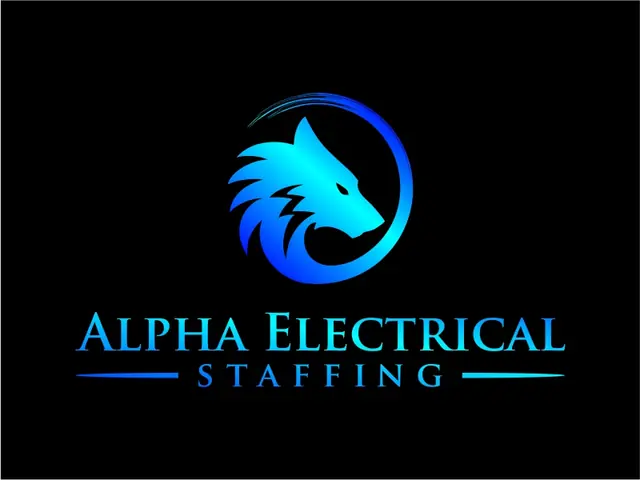 Alpha Electrical Staffing logo design, concept 27