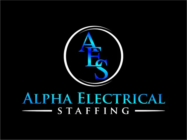 Alpha Electrical Staffing logo design, concept 29