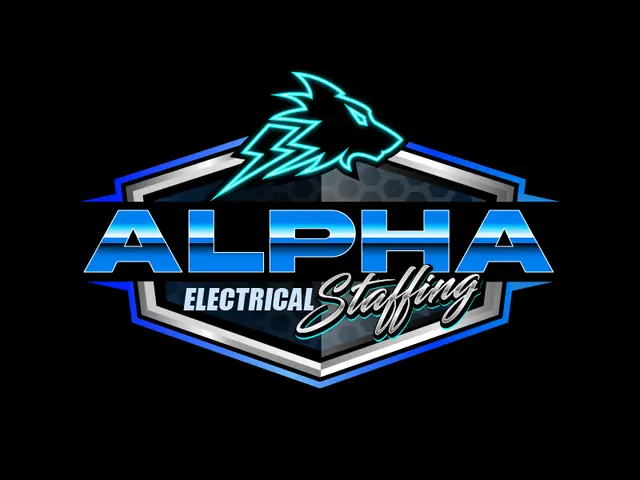 Alpha Electrical Staffing logo design, concept 42