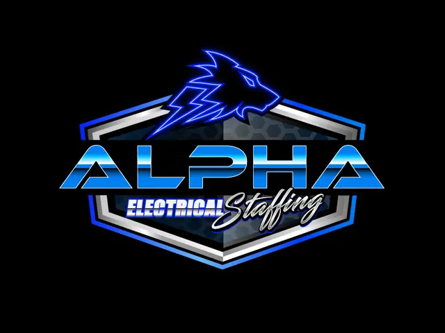 Alpha Electrical Staffing logo design, concept 43