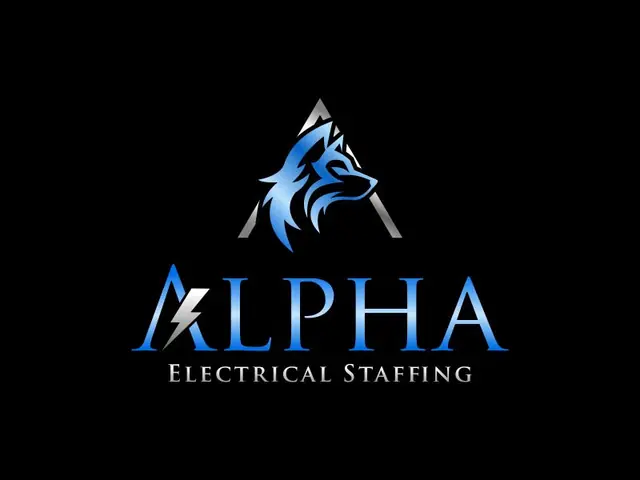 Alpha Electrical Staffing logo design, concept 44