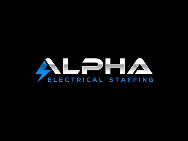 Alpha Electrical Staffing logo design, concept 47
