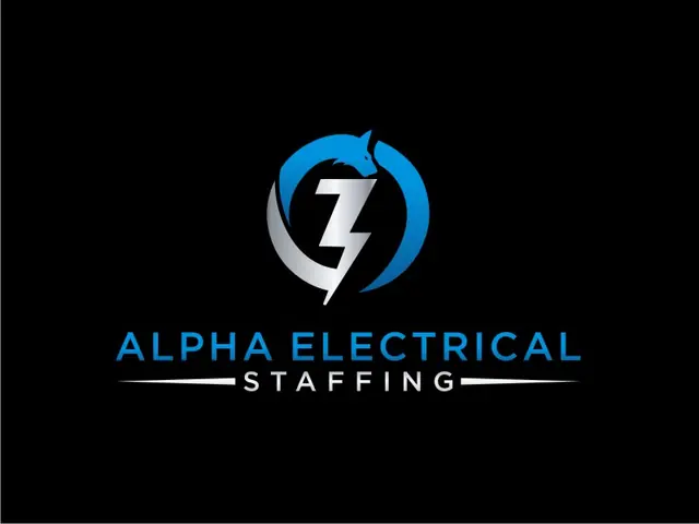 Alpha Electrical Staffing logo design, concept 65