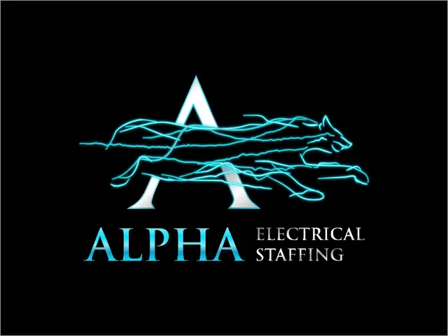 Alpha Electrical Staffing logo design, concept 69