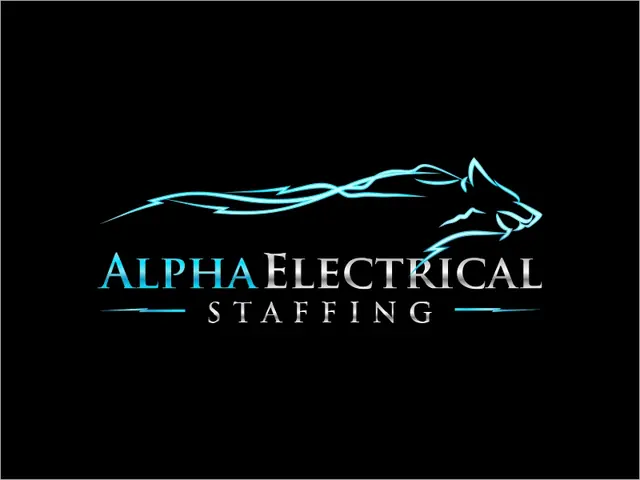 Alpha Electrical Staffing logo design, concept 74