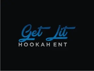 Get Lit Hookah Ent logo design, concept 4
