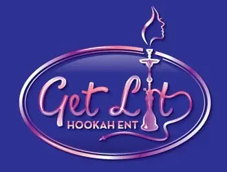 Get Lit Hookah Ent logo design, concept 9