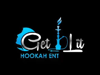 Get Lit Hookah Ent logo design, concept 16