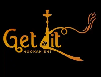 Get Lit Hookah Ent logo design, concept 19