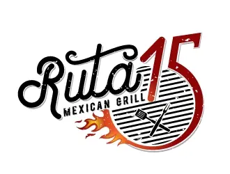 Ruta 15 Mexican Grill logo design, concept 15