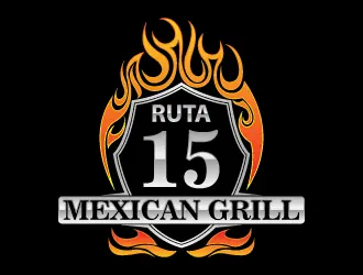 Ruta 15 Mexican Grill logo design, concept 19