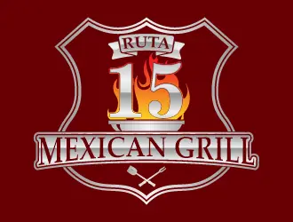 Ruta 15 Mexican Grill logo design, concept 22