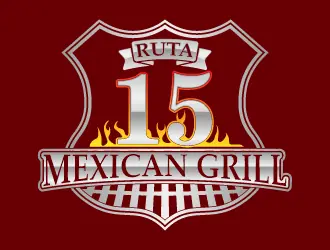 Ruta 15 Mexican Grill logo design, concept 25