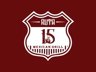 Ruta 15 Mexican Grill logo design, concept 36