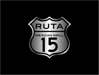 Ruta 15 Mexican Grill logo design, concept 42