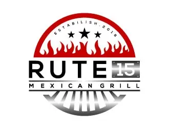 Ruta 15 Mexican Grill logo design, concept 46