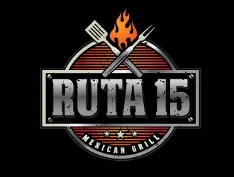 Ruta 15 Mexican Grill logo design, concept 49