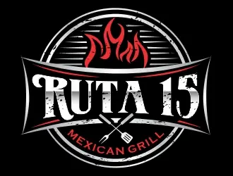 Ruta 15 Mexican Grill logo design, concept 54