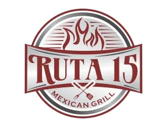 Ruta 15 Mexican Grill logo design, concept 59