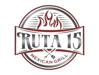 Ruta 15 Mexican Grill logo design, concept 60