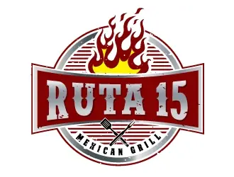 Ruta 15 Mexican Grill logo design, concept 71