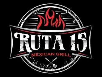 Ruta 15 Mexican Grill logo design, concept 72