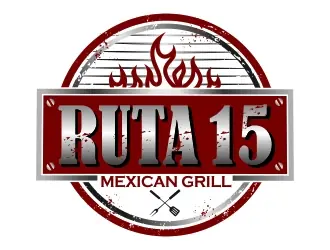 Ruta 15 Mexican Grill logo design, concept 82