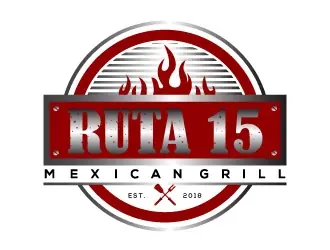 Ruta 15 Mexican Grill logo design, concept 84